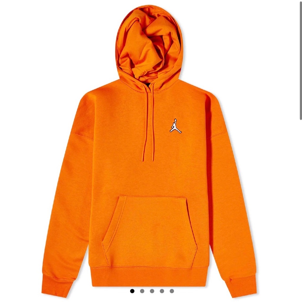 Air Jordan Brooklyn Fleece Hoodie Grey Pullover Hooded Jumpman Sweater Women's M